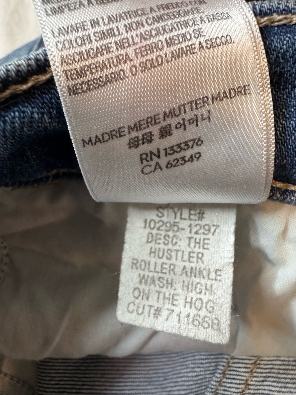 Mother Denim The Hustler Roller Ankle in High on the Hog Size 26 - Picture 13 of 15